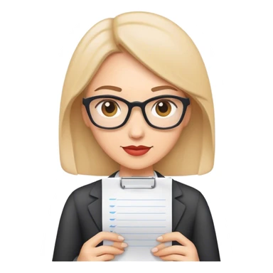 teacher with a test paper in her hand sticker