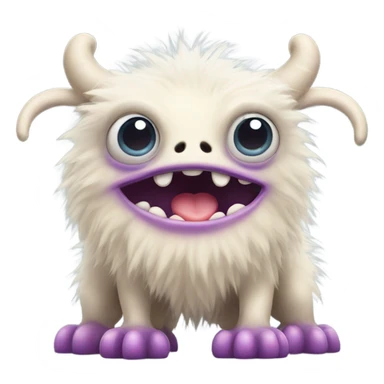 kind funny baby monster sticker