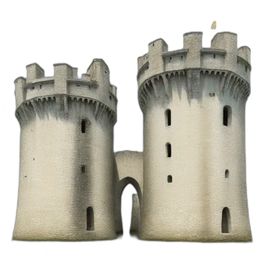 Two towers La Rochelle in sea sticker