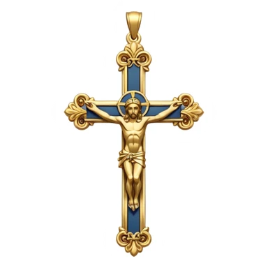 crucifix pendant sticker