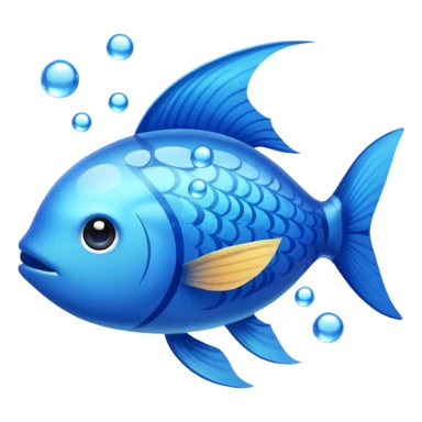 blue sky with fish swimming through with water  sticker