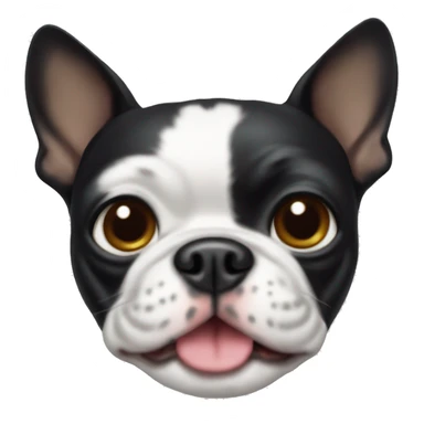 Boston terrier dog sticker