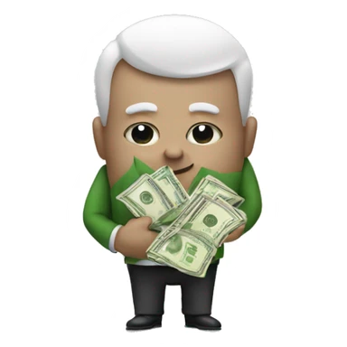 Greed for money sticker