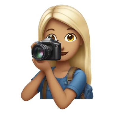 girl with a camera sticker