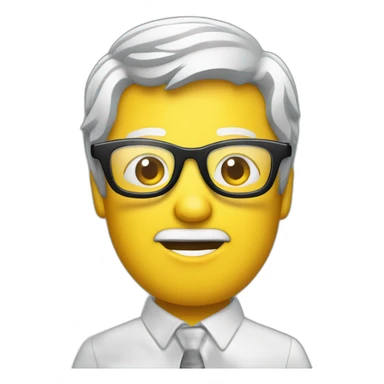 Remote control wearing glasses sticker