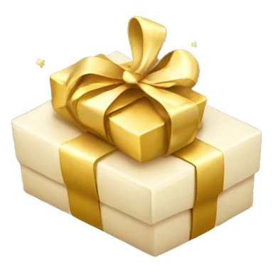 Gold gift for Christmas  sticker