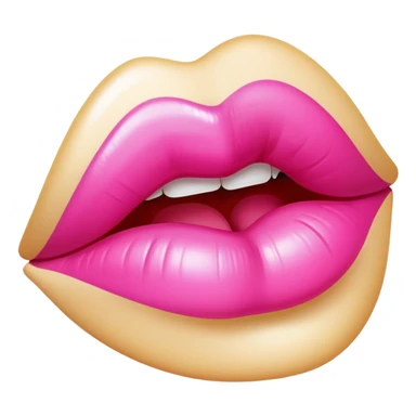 Marca de beso rosa  sticker