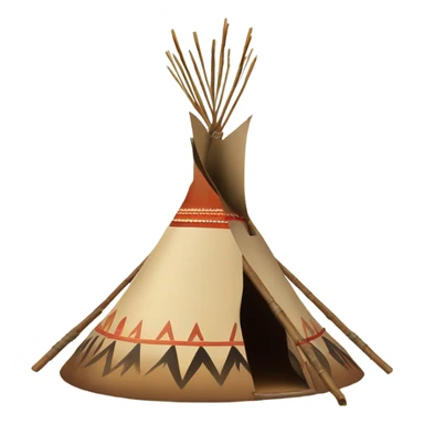 indigenous tipi sticker