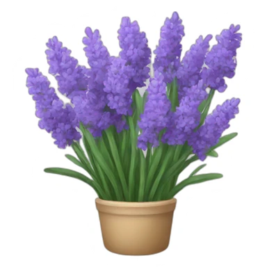 A bouquet of lavenders sticker