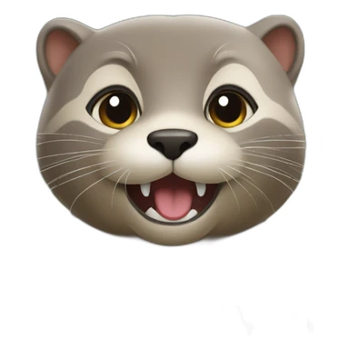 Chat sur loutre sticker