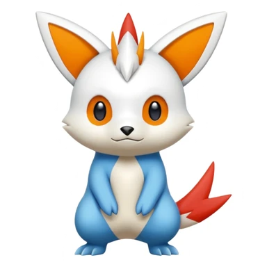 Victini-Pichu-Oshawott-Zangoose-Fakémon-hybrid-creature (full body)  sticker