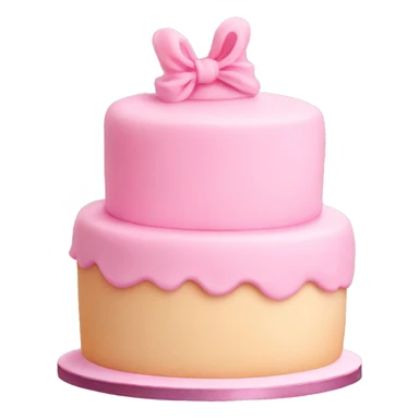 baby pink cake sticker