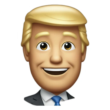 Donald trump smiling sticker