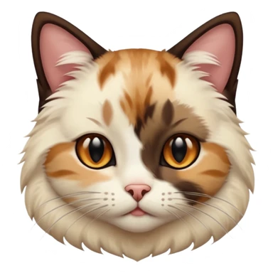 Color point cat brown and black sticker