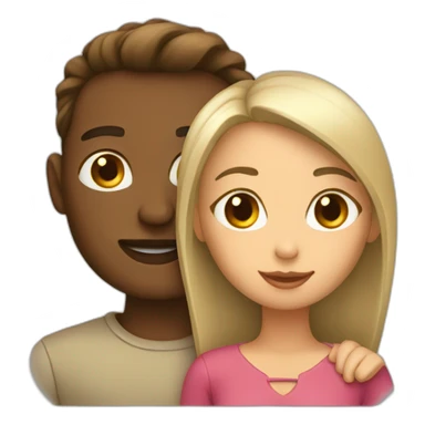 Women and man in love sticker