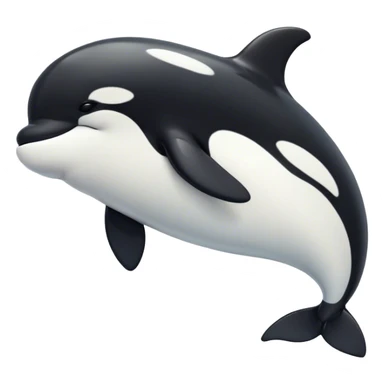 Meme-Worthy Cute Sleeping orca Portrait Emoji, Head resting peacefully with a contented smile, showcasing a smooth black-and-white body with gently drooping fins and eyes softly closed in serene slumber, Simplified yet adorably endearing features, highly detailed, glowing with a soft, drowsy deep-sea light, high shine, relaxed and utterly lovable, stylized with an air of playful oceanic laziness, soft glowing outline, capturing the essence of a sleeping orca that feels destined to become the next viral icon of adorable marine rest! sticker