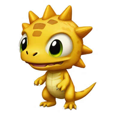 agumon saludando sticker