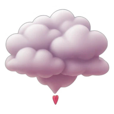 Coeur brisé sur un nuage sticker
