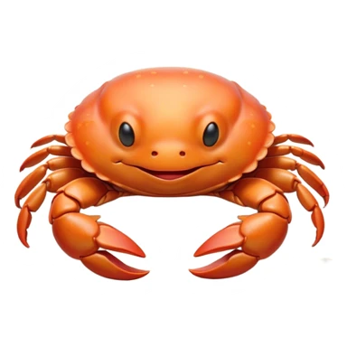 Meme-Worthy Cute Sleeping Baby Crab Portrait Emoji, Head and body resting peacefully with a contented smile, showcasing a petite, delicately armored form and eyes gently closed in serene slumber, Simplified yet adorably endearing features, highly detailed, glowing with a soft, drowsy coastal light, high shine, relaxed and utterly lovable, stylized with an air of playful laziness, soft glowing outline, capturing the essence of a sleeping baby crab that feels destined to become the next viral icon of adorable rest! sticker