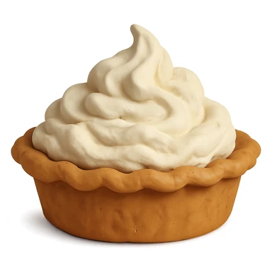 claymation style cream pie sticker