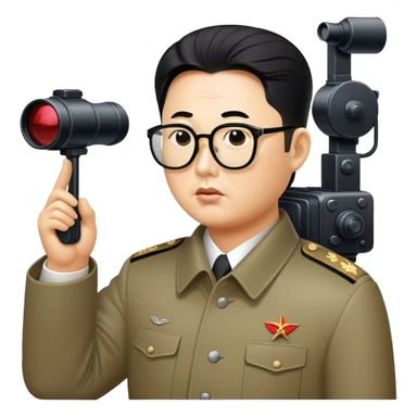 Dear leader Kim Jung Il directs you in his movie sticker