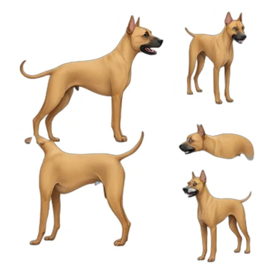 Dog Canine Thai Ridgeback Full-height sticker