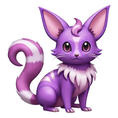 Shiny Furret-Espeon-Noibat-Hybrid (Full body) sticker