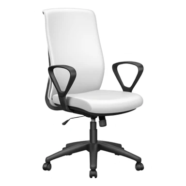Egronomic white chair sticker
