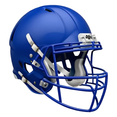 College football player helmet in deep royal blue color sticker