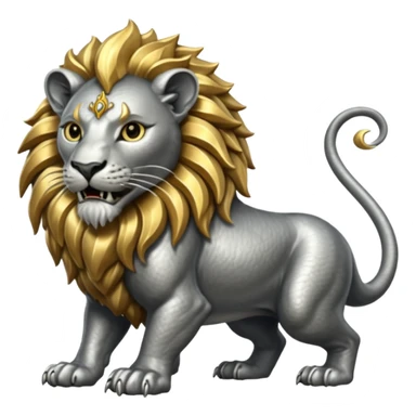Silver Elder Scrolls Online Lion eating its tail Ouroboro sticker