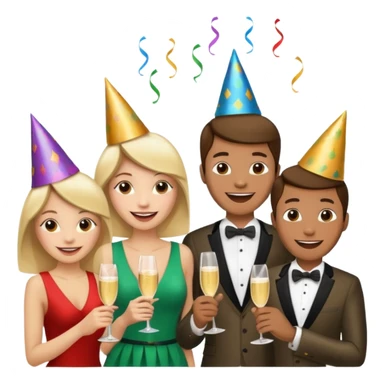 people drink champagne sticker