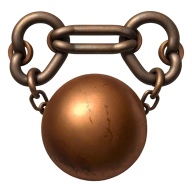 prisoner chain with ball sticker
