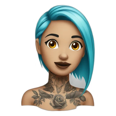 tattoo artist girl sticker