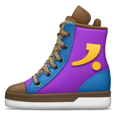 Letter J with shoes sticker