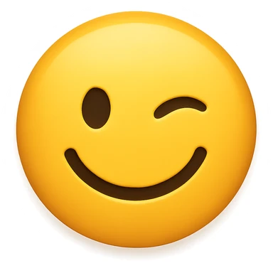 winking face emoji sticker