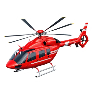 Rescue Helicopter - Airbus H145 (Model Year: 2021) (Iconic colour: Red with white) sticker