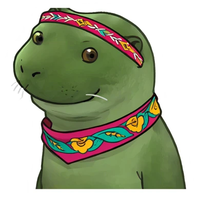 otter getting tattoo sticker