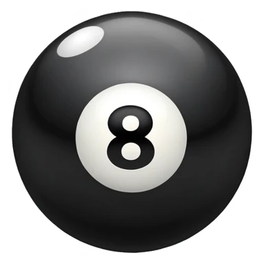 A 8 ball with section over it sticker