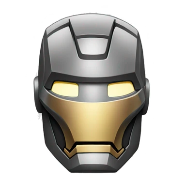 Iron man with mask on sticker
