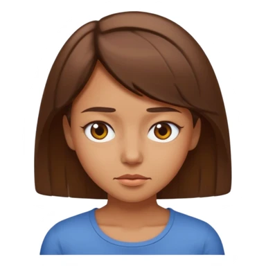 Squinting Eyes emoji medium tan girl sticker