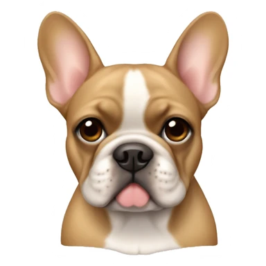 French bulldog light brown  sticker