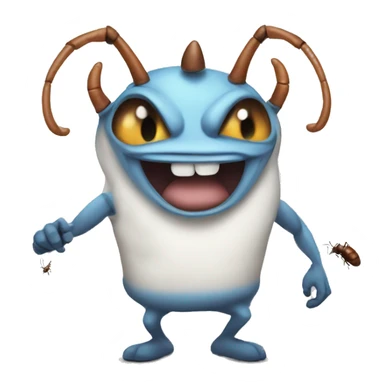 oggy and the cockroaches jack with muscles sticker