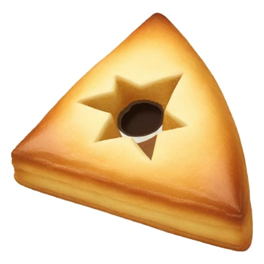 Baking a triangle with a hole in the middle sticker