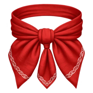 bandana, bandana,tied sticker