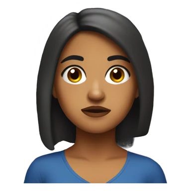 Bored Puerto Rican girl sticker