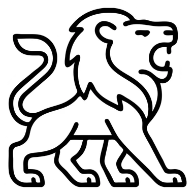 roaring lion sticker