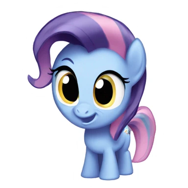 my little pony animated emoji shaking its head yes sticker
