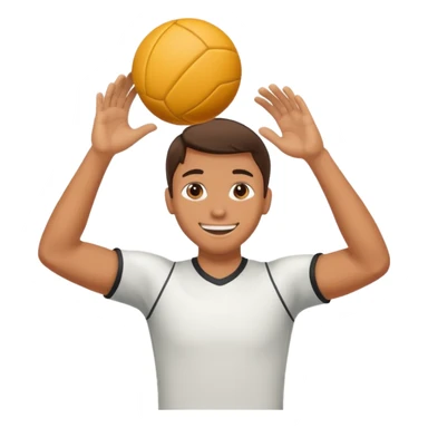 Person catching a ball sticker