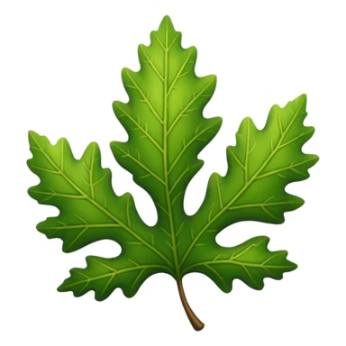 oak leaf sticker