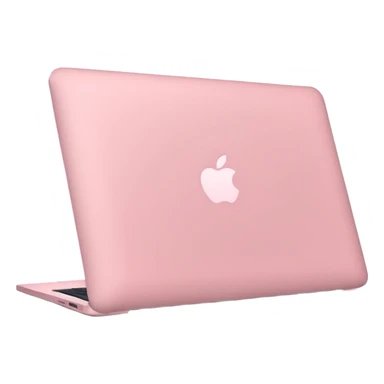side view of baby pink MacBook  sticker